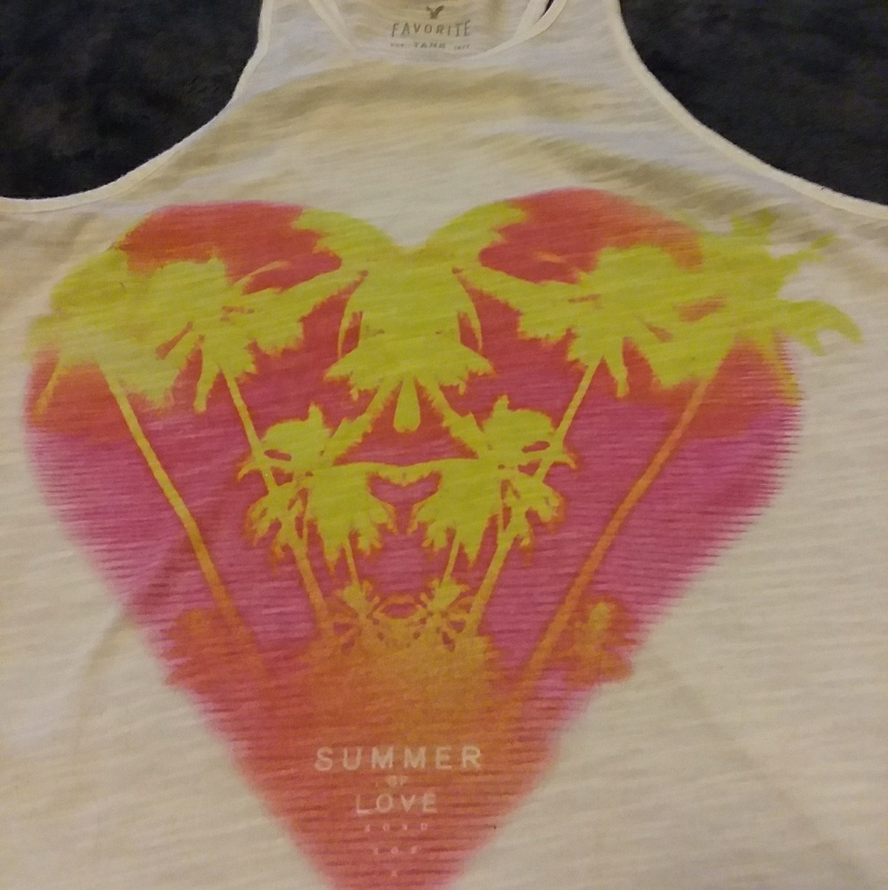 American Eagle Outfitters palm tank